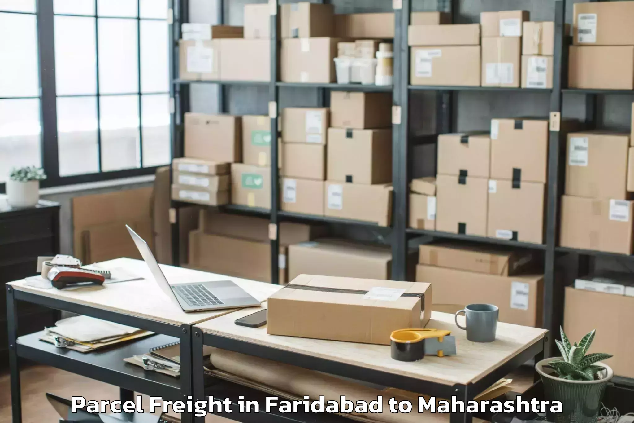 Faridabad to Newasa Parcel Freight